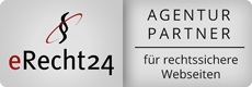 Logo "e-Recht24 Agentur Partner für rechtssichere Webseiten"