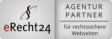 Logo "e-Recht24 Agentur Partner für rechtssichere Webseiten"